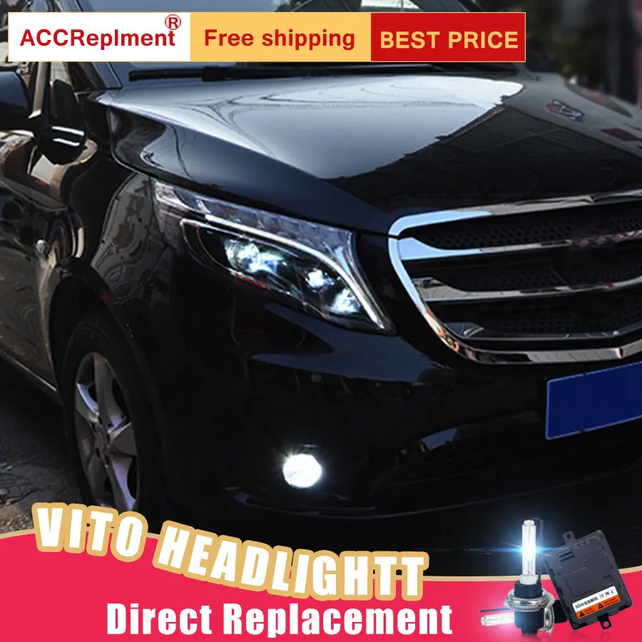 2 шт. светодиодный ные фары для Benz Metris vito 2016-2019 Автомобильные ангельские глазки