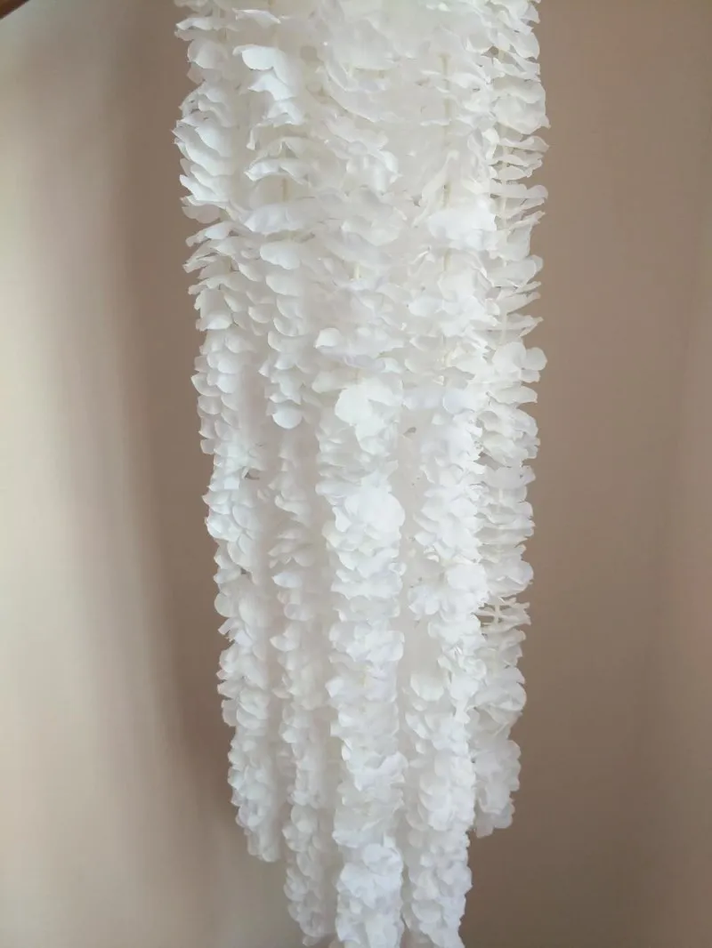 Koop 100Cm Kunstmatige Orchidee String Bruiloft Arrangement Hortensia Nep Bloem Wijnstok Kunstmatige Wisteria Wedding Party Props Decoratie