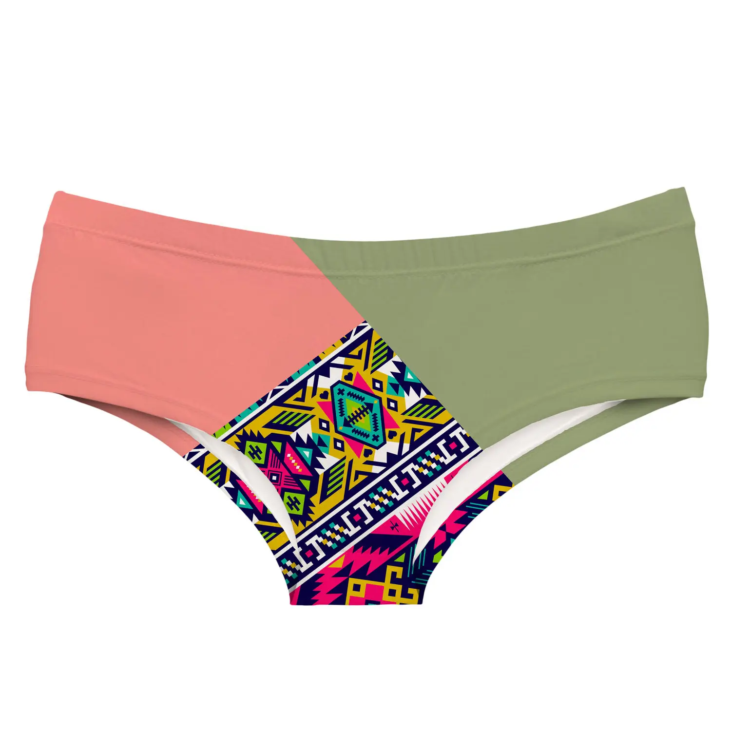 3D принты Цветок Фрукты Золотая рыбка лиса трусики женские растительный узор средняя талия женские трусики сшивание цвета ацтеков женское нижнее белье