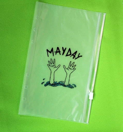 ПВХ водонепроницаемый Filofax карманы на молнии, спираль вкладыш держатель для карт, сумка для заметок аксессуары для планировщика - Цвет: A6