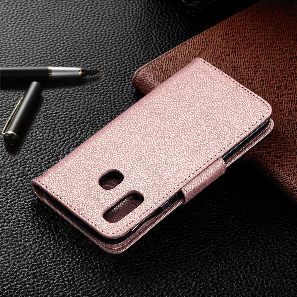 Чехол книжка для Samsung Galaxy A40 2019 A405FD A405FN/DS кожаный чехол бумажник телефона A 40 SM A405FN DS