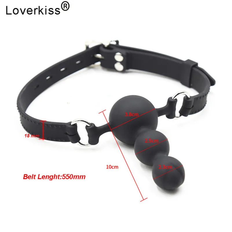 Loverkiss силиконовый кляп шар БДСМ бондаж секс игровой фаллоимитатор для женщин