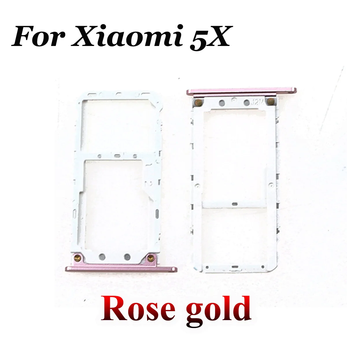 5X-Rose gold Юйси для Xiaomi mi A1 5X mi 5X mi A1/для Xiaomi mi A2 6X mi 6X mi A2 sim-карта лоток адаптер держателя слота запасные части - Цвет: 5X-Rose gold