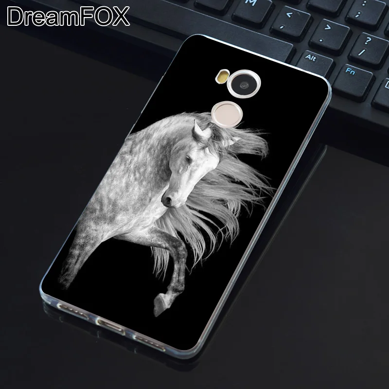 DREAMFOX L396 бегущая Лошадь мягкий силиконовый чехол из ТПУ для Xiaomi Redmi Note 3 4 4X5 5A 6 7 Pro
