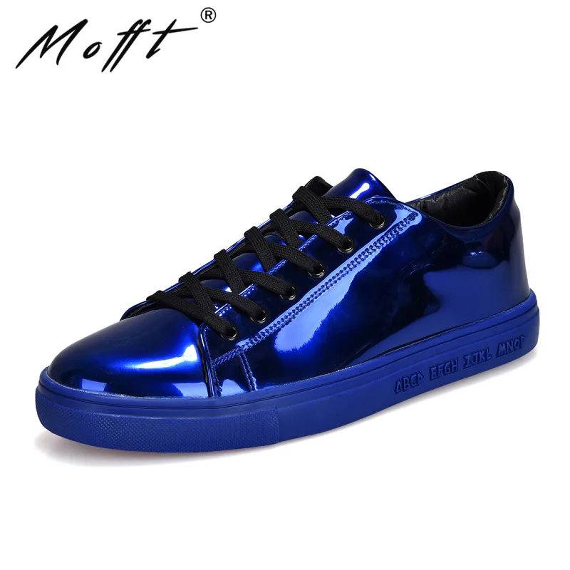 New Design Sequin Men Casual Shoes Rubber Sole Non-slip Lace Up Sneakers Waterproof Flat Gold Blue Sliver Black | Обувь