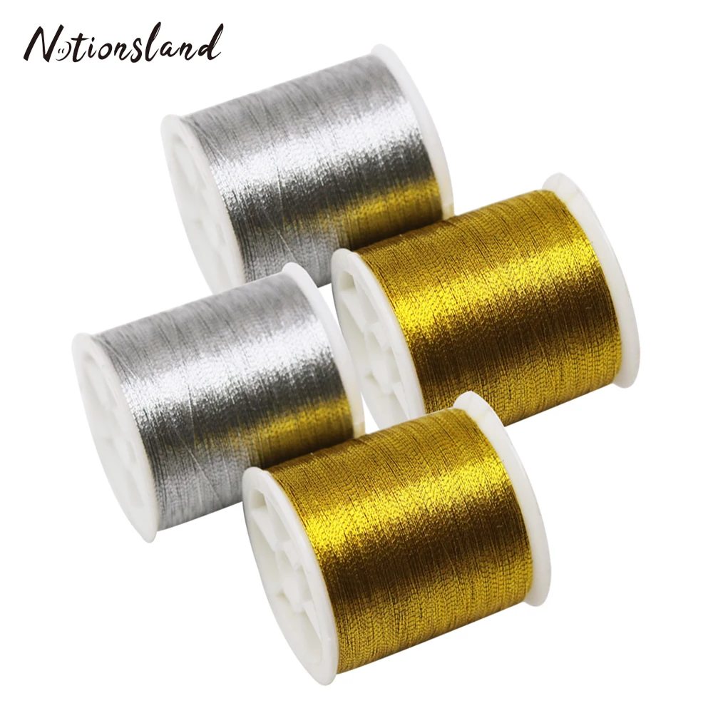 4 шт. х м золотистая/серебристая металлическая нить стандартная прочная и