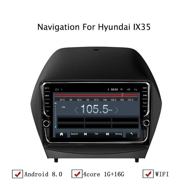Автомобильный мультимедийный плеер NAVITOPIA 9 дюймов Android 8 1 GPS-навигация для Hyundai