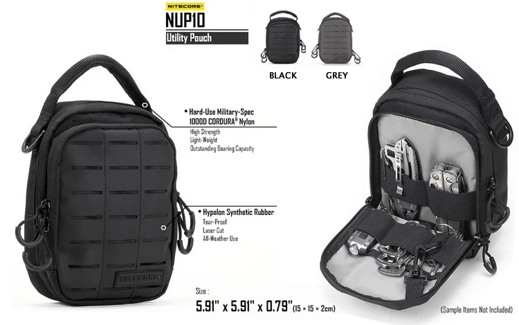 NITECORE NUP30 многофункциональная сумка из полиэфирной ткани, повседневная посылка, сумка для путешествий, бега, кемпинга, рыбалки, пикника