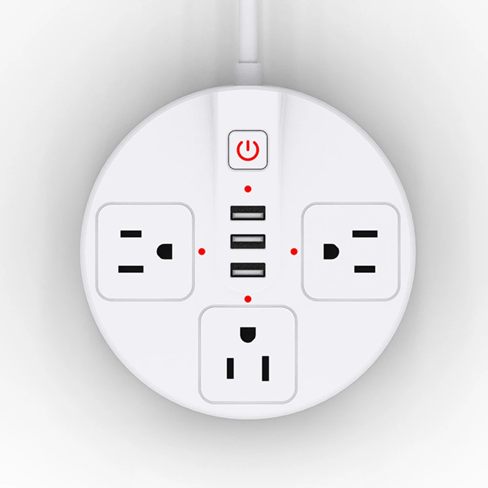 Умная лента питания 3 AC US штепсельные розетки с USB пультом дистанционного управления работа с Alexa Google Home с 5ft удлинителем шнур питания