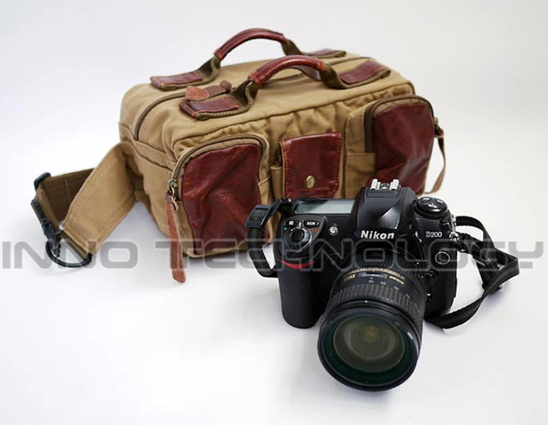 COURSERR фотографии поясные пакеты с paition Мягкий Холст DSLR цифровая фотокамера сумка