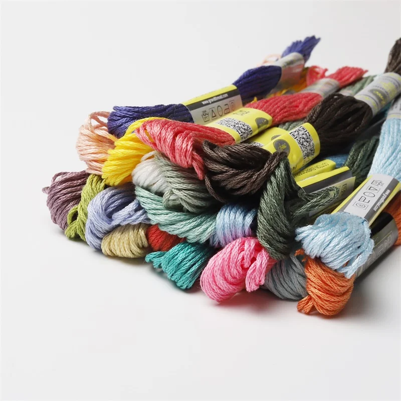 447 DMC Цвета 12skeins 8 м (8.7yds) двойной Мерсеризованный хлопок мулине Вышивка крестом 6