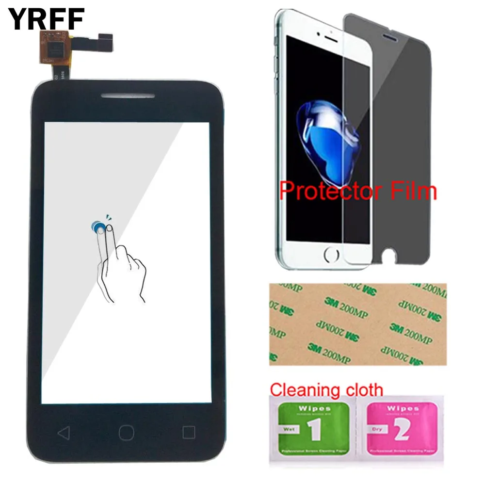 Black No Tools YRFF сенсорный экран для Alcatel one touch U3 4049D 4049 OT4049D OT 4049D 4049 сенсорный экран дигитайзер Сенсорная панель подарок - Цвет: Black No Tools