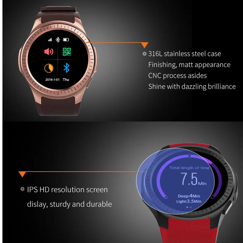 Спортивные Смарт часы Coopkony для Android IOS трекер сердечного ритма 2G Wi Fi Bluetooth звонок 0 2