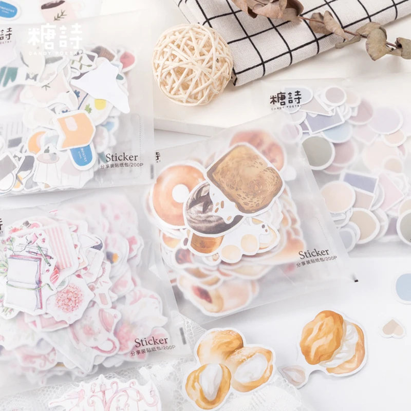 

200pcs/lot Sweet Memories series paper sticker decoration stickers DIY for craft diary scrapbooking planner label sticker