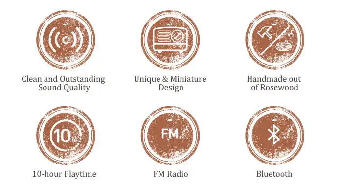 MaoKing(MUZEN) Bluetooth динамик MW-2/MW-2I Маленький принц FM радио Ручной Работы Деревянный сабвуфер ретро искусство подарок