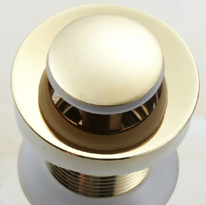 Полированный золотой цвет латунь маленький круглый колпачок всплывающий