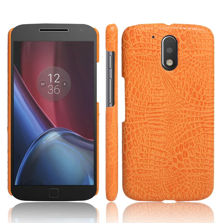 Чехол из крокодиловой кожи для Motorola Moto G4 Plus 4 G XT1640 XT1641 XT1642 жесткий защитный чехол