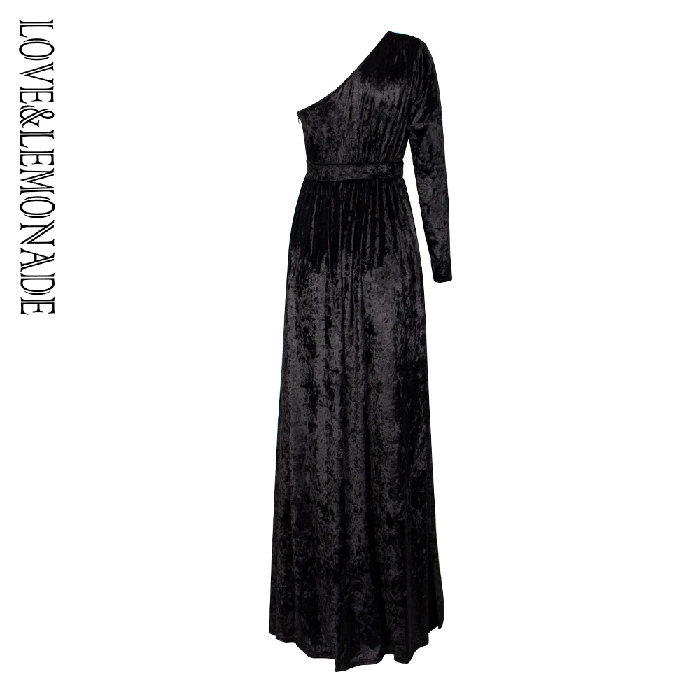 Love& Lemonade сексуальный бархатный комбинезон без бретелек LM81441BLACK