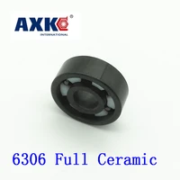 2021 rodamientos axk 6306 full ceramic bearing 1 pc 307219 mm si3n4 material 6306ce all silicon nitride ball bearings