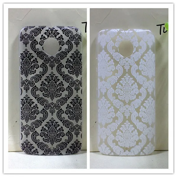 Vintage Paisley Flower Hard Floral Plastic Cases Cover For Motorola Moto X+1 / X2 X (2nd Gen.) (2014) XT1097 |