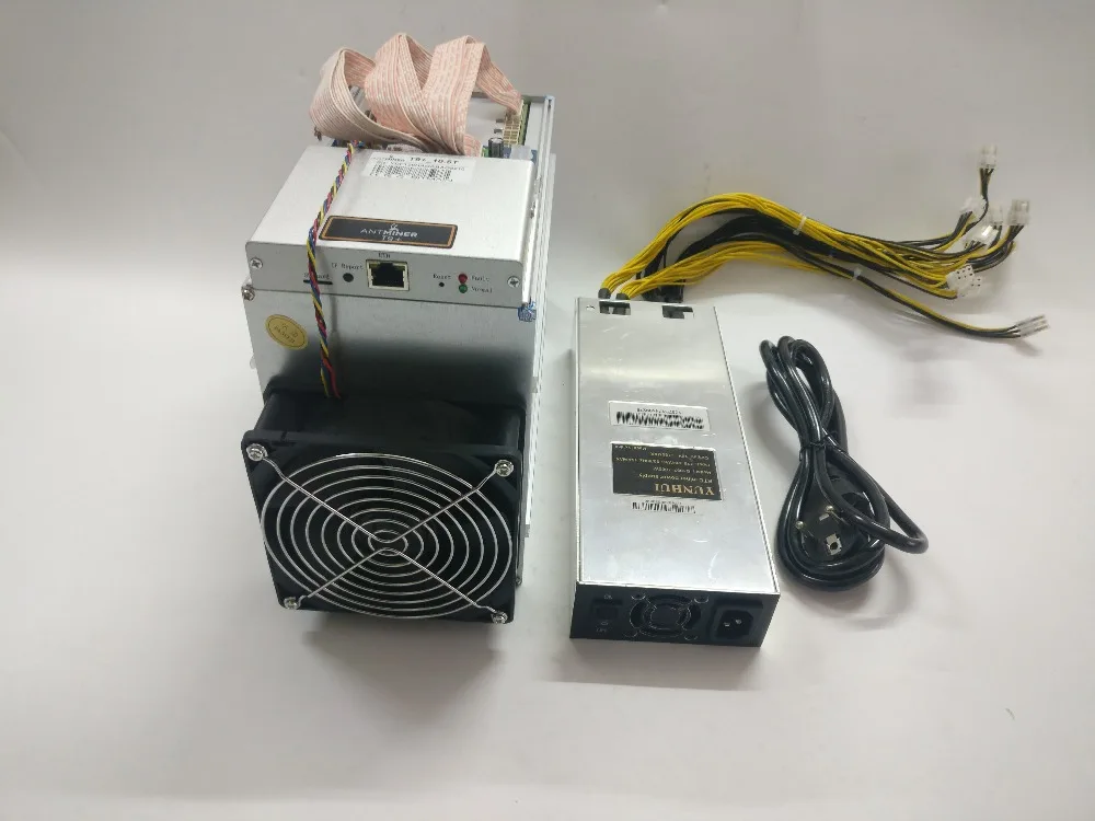 Б/у BTC Miner AntMiner T9+ 10,5 T Биткоин BCH Майнер с БП лучше чем Antminer S9 S9i S9j 13,5 T 14T 14,5 T WhatsMiner M3