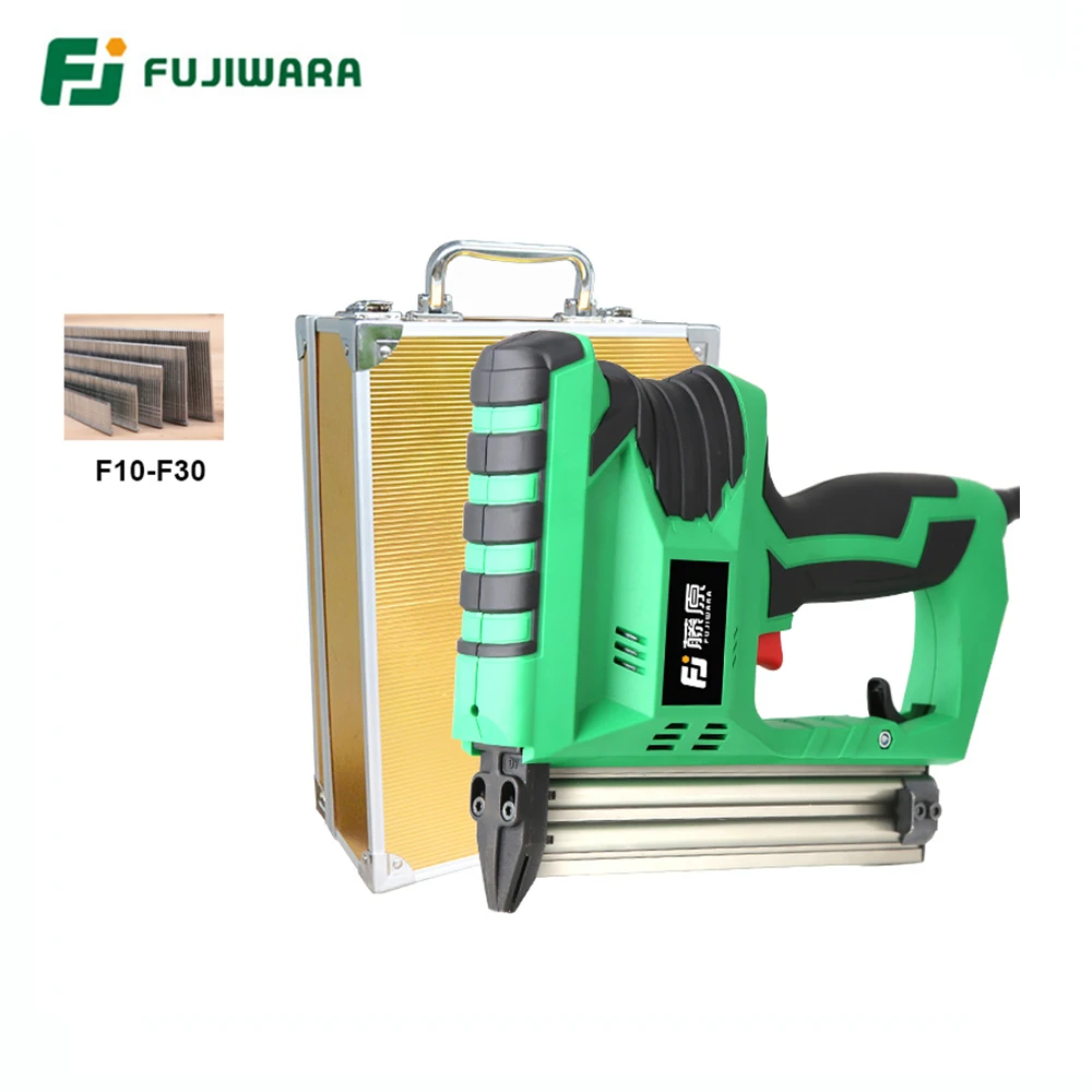 FUJIWARA 2200 Вт Электрический быстрый пистолет для ногтей деревообрабатывающий гвоздезабивной инструмент F10-F30 гвозди для дома DIY столярные украшения