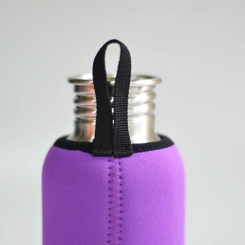 Спортивная фляжка из нержавеющей стали Бамбуковая крышка с рукавом для пеших