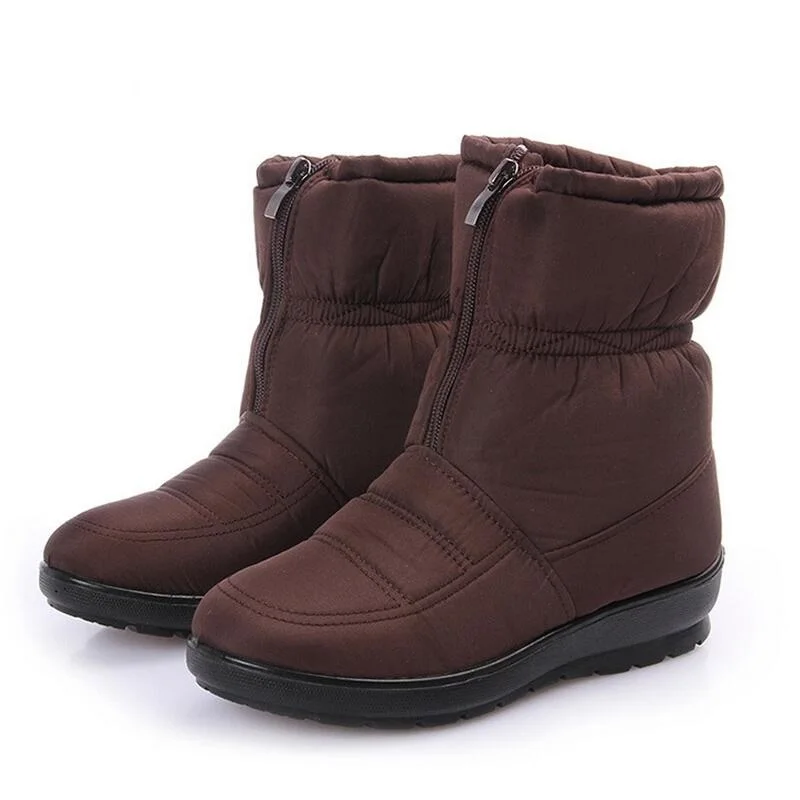 2017 снегоступы шерсти Зимы теплый нескользящей водонепроницаемый женщин сапоги