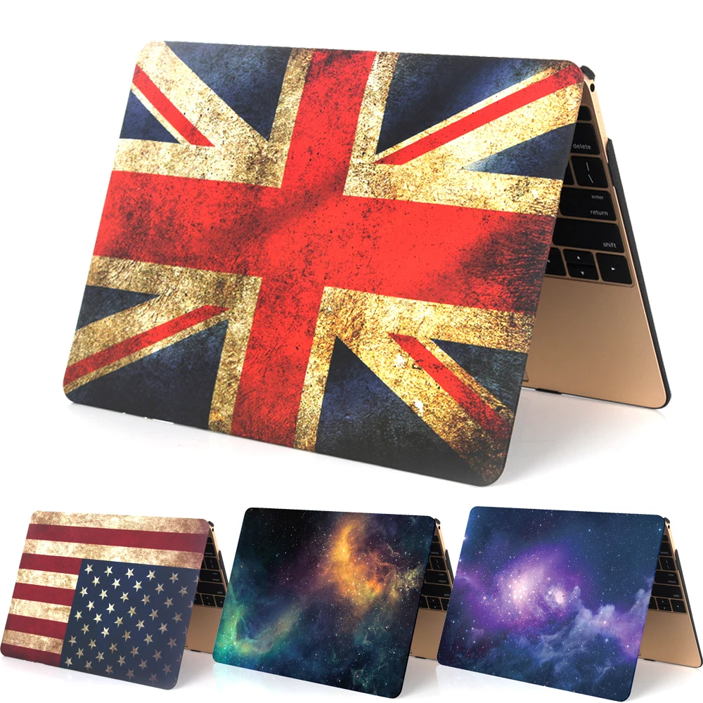 Жесткий чехол с принтом флага звезды для Apple Macbook Air 11 '཈'' 13 дюймов защитный