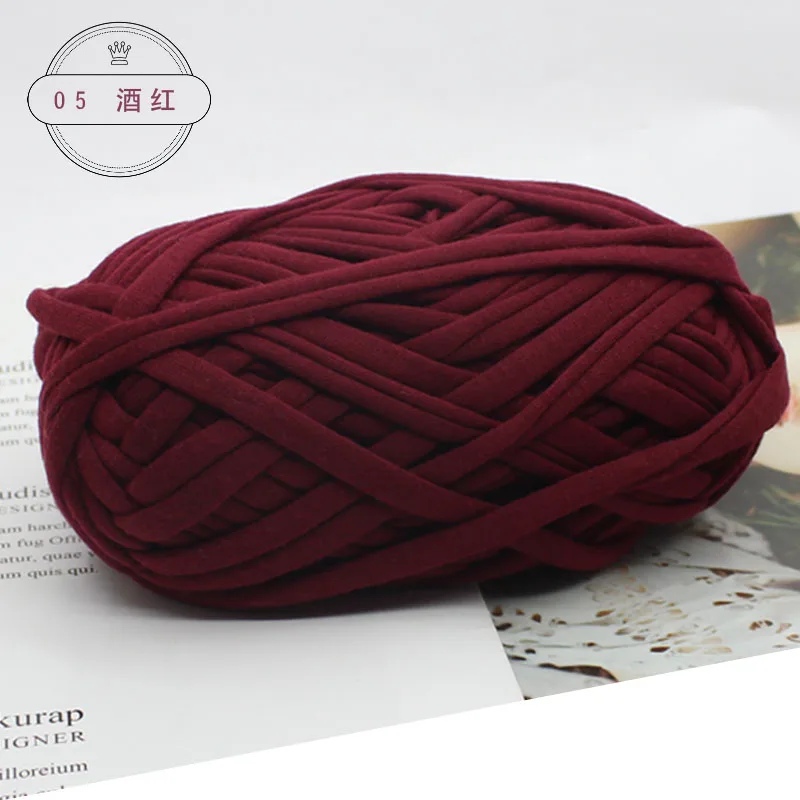 5 win red TPRPYN 100 г = 1 шт. плотная ткань полоска Пряжа Ремесло для ручная вязка крючком DIY подушка одеяло ткань полоса для сумок - Цвет: 5 win red