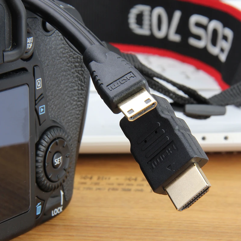 Матрица мини HDMI к HDMI кабель 1,5 м для Canon HTC-100 EOS 60D 600D 650D 700D 1100D 5D3 5D2 5D 6D 7D T2i T1i цифровой Камера