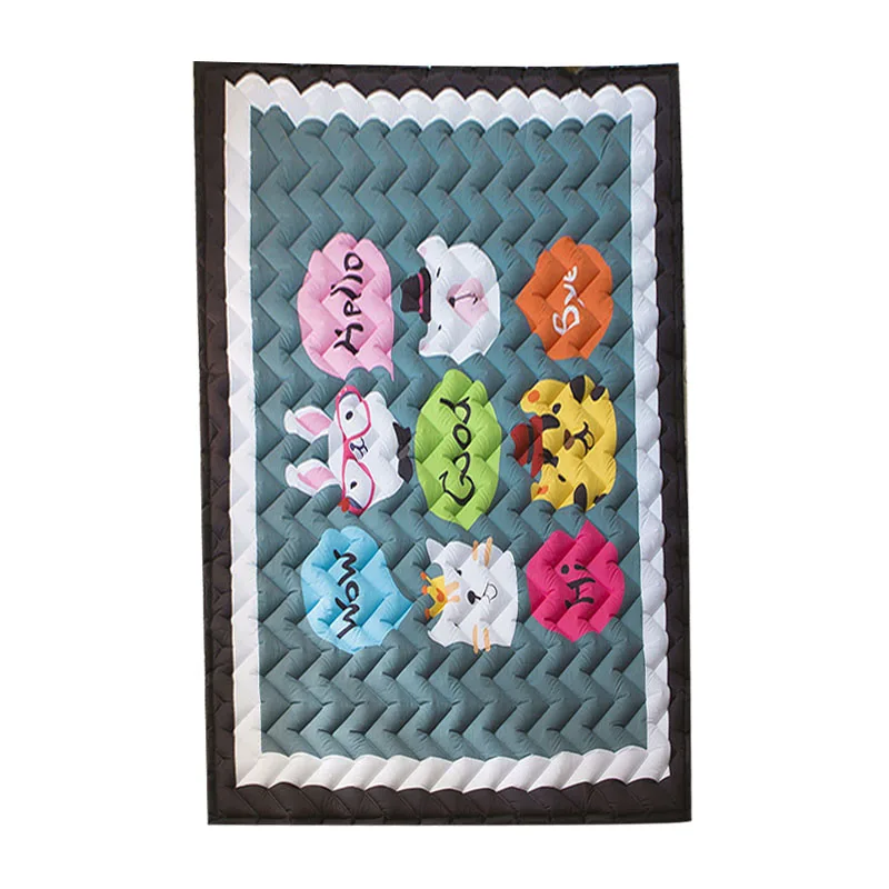 INS скандинавские Мультяшные домашние детские хлопчатобумажные коврики игровой