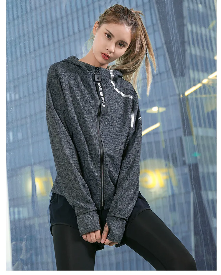 JINXIUSHIRT, спортивная куртка для женщин, спортивная одежда, свободная, для отдыха, йоги, куртка для фитнеса, спортзала, одежда для бега, спортивный костюм, спортивная одежда WT535