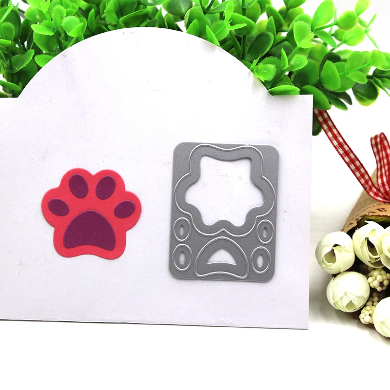 2020 NEW Zebra Footprint Metal Cutting Dies Stencils Template for Scrapbooking Card Album Embossing Decor DIY Crafts Gift | Дом и сад