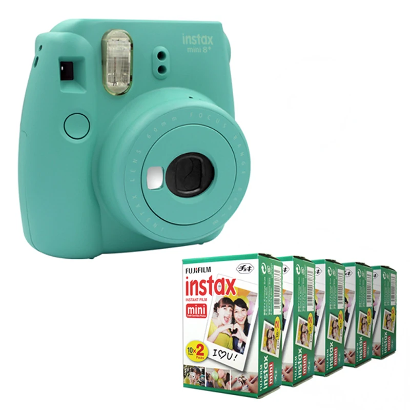 Fujifilm Instax Mini 8 Instant Camera Mint + Fuji White Edge 100 Film|instant camera|fujifilm instax mini 8instax |
