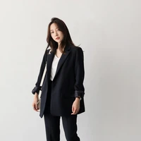 women two piece outfits black suit female spring and autumn fashion temperament slim ol professional suit