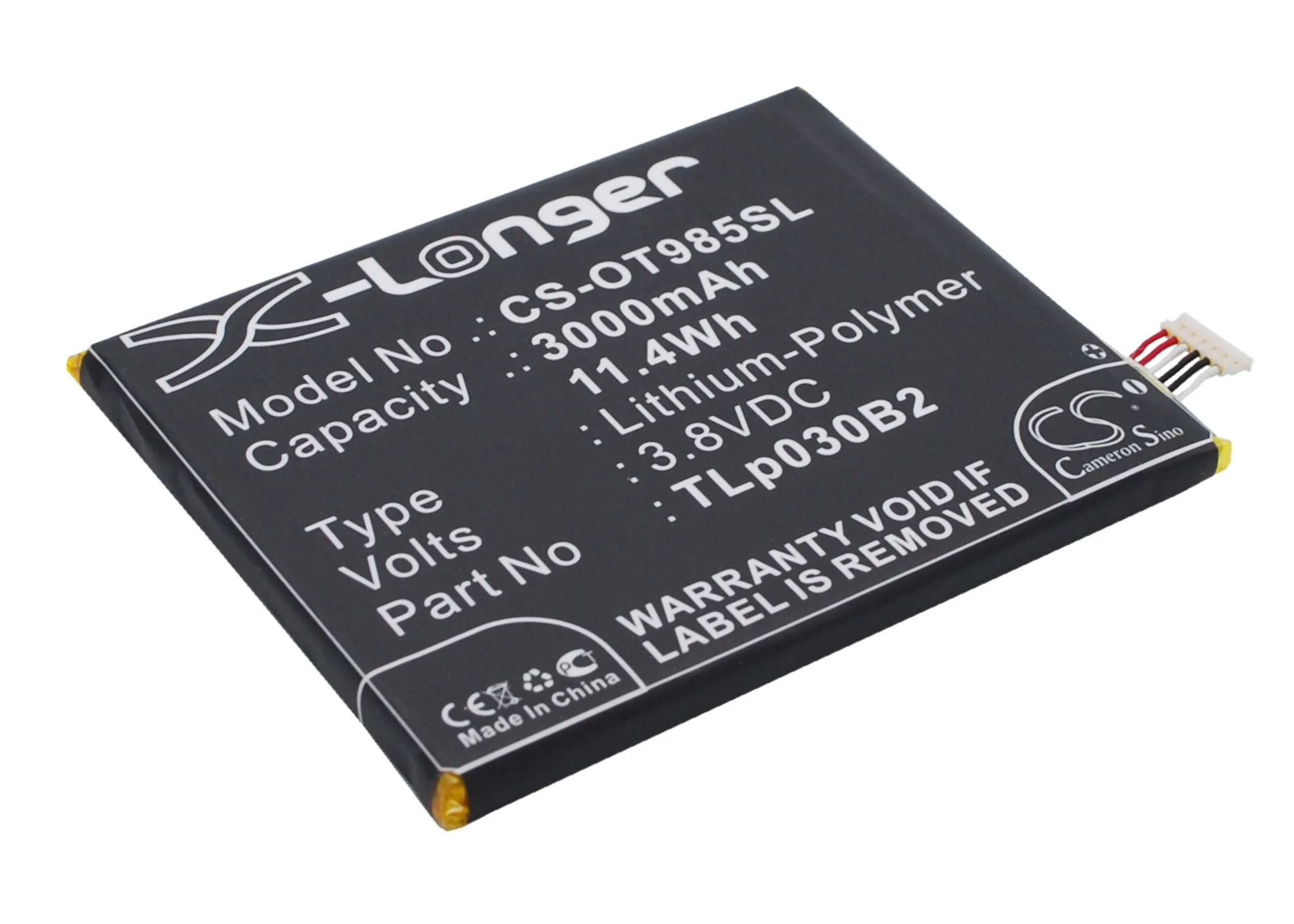 Cameron sino Новый аккумулятор для Alcatel C3000003C1 TLp030B1 TLp030B2|Аккумуляторы мобильных