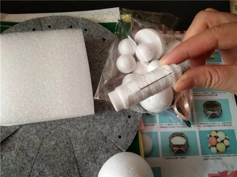 Happyxuan DIY Подсолнух, маргаритки цветочный горшок с букетом ручной работы ткань Материал набор для шитья из войлока для девочек игрушки Гостиная украшения