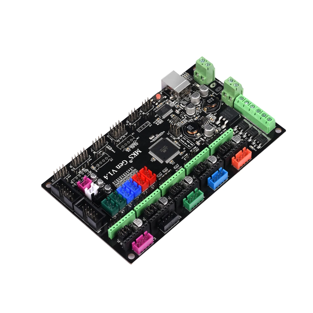 MKS Gen V1.4 плата управления Mega 2560 R3 Материнская плата RepRap Ramps1.4 совместима с a4988 Drv8825 для 3d принтера