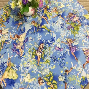 1pc blue angel Красивый экспорт качества мультфильм Единорог Летающий Fhorse& Цветок Ангел напечатанный хлопок ткань животных 50x105 см для DIY шитья - Цвет: 1pc blue angel