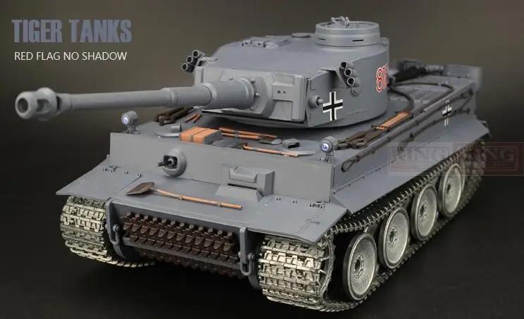 Blue color Henglong1/16 Немецкий основной боевой танк Tiger I модель танка синяя конечная металлическая Версия с 2,4G RC звук дыма металлические шестерни треки - Цвет: Blue color
