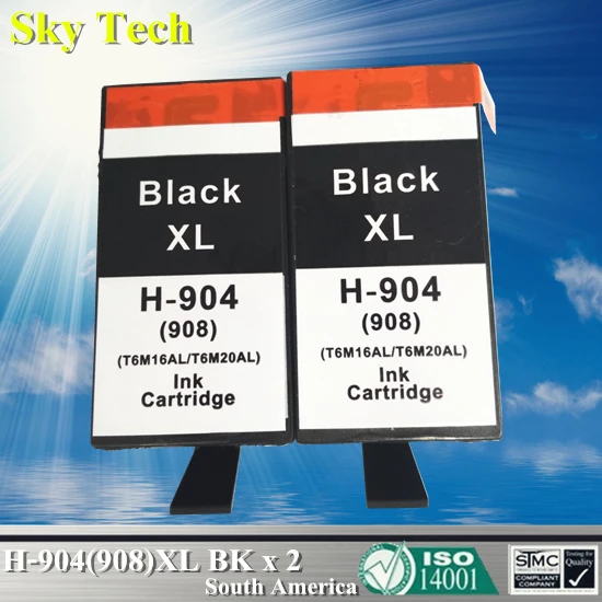 

2BK Compatible Ink Cartridge For HP904XL HP908XL , Suit for HP OfficeJet Pro 6960 / HP Officejet Pro 6970 Impressora