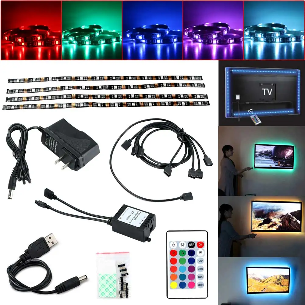 

V Backlighting W/Remote Control Set US plug cut the length