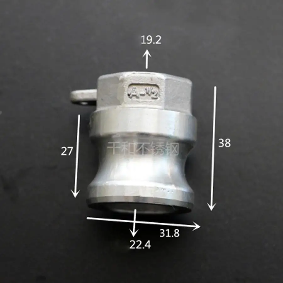 1/2 &quotBSPT Female x Plug типа A Camlock БЫСТРОРАЗЪЕМНАЯ муфта 316 Stianless кулачковая канавка для