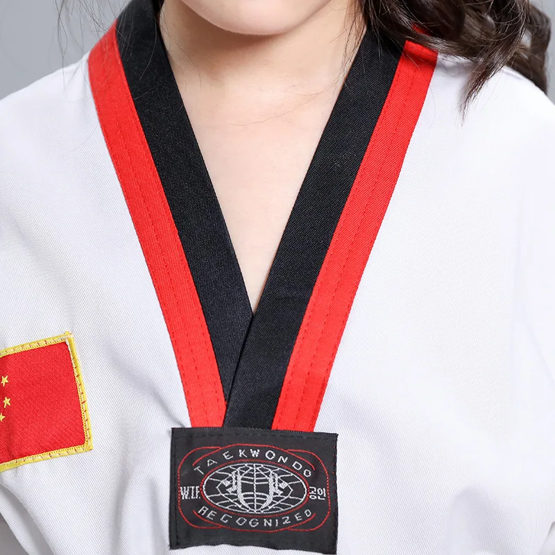 2019 Children Kimono Judo Kickboxing Practice Costume White Kid Boys Girls Taekwondo Suit Karate Tae Kwon Do Clothes Cotton | Детская