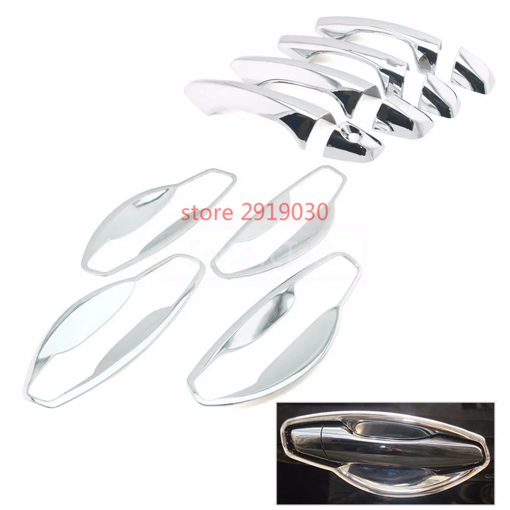 Автомобильный дизайн ABS Крышки Ручки Двери Крома Планки + Grand Bowl пригодный для HYUNDAI