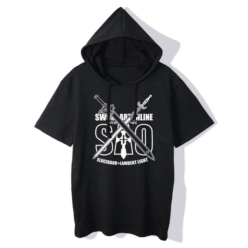 

2018 Sword Art Online Sweatshirts Anime Casual Sweatshirt Fashion Men Women Short Sleeve Print Hoodies Female Pullovers