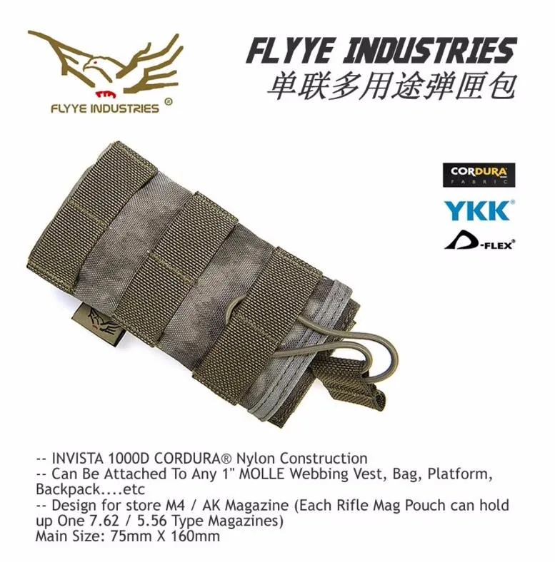 FLYYE MOLLE водонепроницаемый нейлон EV Универсальный один Маг мешок PH-M023