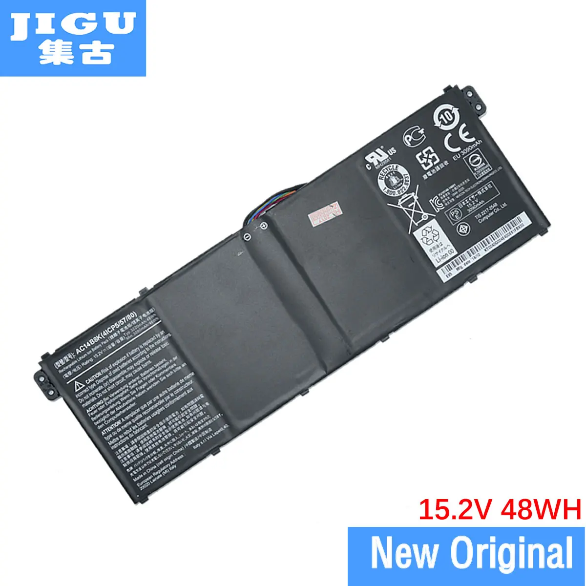 Аккумулятор для ноутбука JIGU 4ICP5/57/80 AC14B8K KT.0030G.004 KT.0040G.004 ACER E3 111 ES1 711 C1WA|laptop battery|battery for