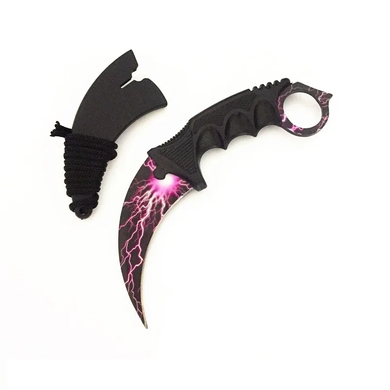 Thunder HS инструменты CSGO Karambit охотничий нож в стиле игры "Counter-Strike" выживания тактический коготь нож Карманный Самообороны обидный кемпинг инструмент - Цвет: Thunder